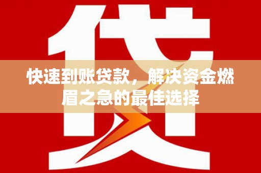 远安快速到账贷款，解决资金燃眉之急的最佳选择