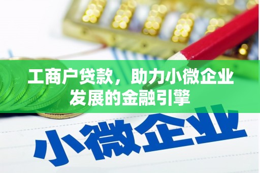 洋县工商户贷款，助力小微企业发展的金融引擎