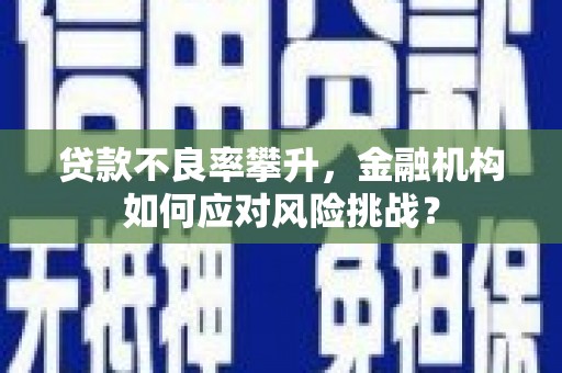 吐鲁番贷款不良率攀升，金融机构如何应对风险挑战？