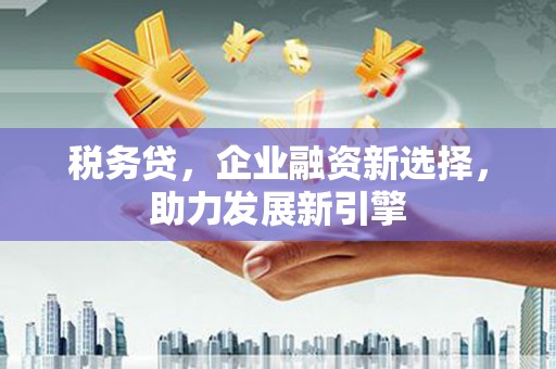 神池税务贷，企业融资新选择，助力发展新引擎