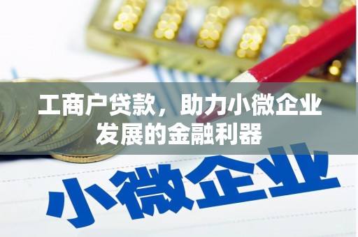 彰武工商户贷款，助力小微企业发展的金融利器