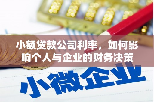 青州小额贷款公司利率，如何影响个人与企业的财务决策