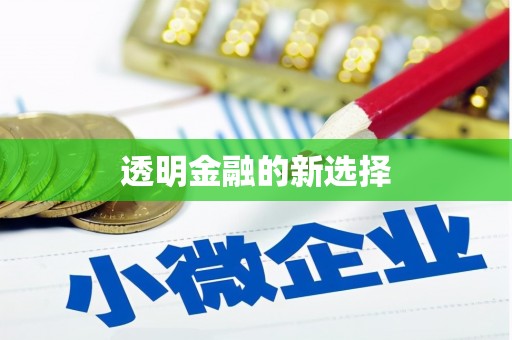 弋阳透明金融的新选择