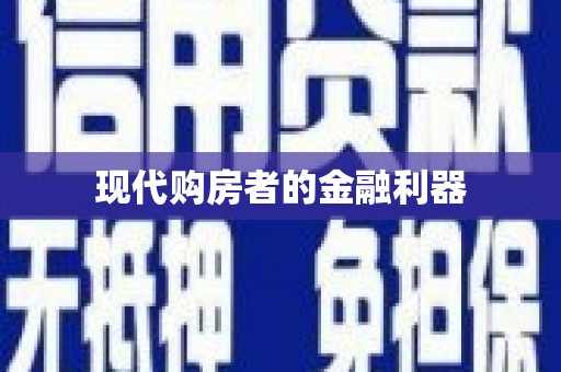 雷州现代购房者的金融利器