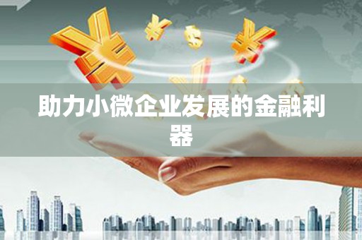 海兴助力小微企业发展的金融利器
